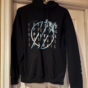 Black Graphic Hoodie